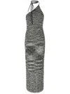 Missoni Slub-knit Maxi Dress In Green