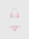 Missoni Zigzag-pattern Bikini In White,pink
