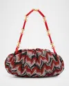 Missoni Small Chevron Cotton Pouch Shoulder Bag