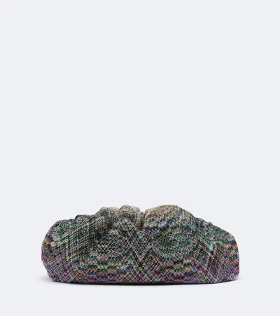 Missoni Small Knitted Clutch In Multicoloured
