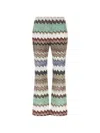 Missoni Snake-pattern Metallic-knit Trousers In Multi