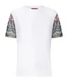 Missoni Short Sleeve T-shirt With Snake Pattern Insert In Multi