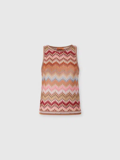 MISSONI Snake-Pattern Viscose Sleeveless Top