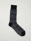 Missoni Multicolored Mid-calf Knit Socks In Black