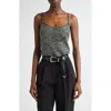 Missoni Deep Neckline Sequined Tank Top In Gray
