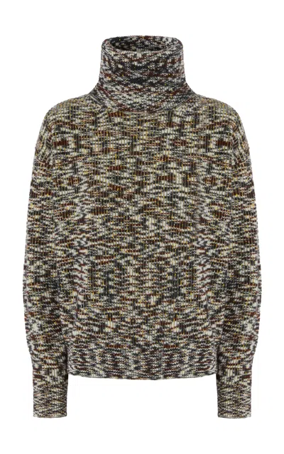 Missoni Space Dyed Ribbed Sweater In Multi