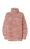 Missoni Space Dyed Roll-neck Sweater In Pink
