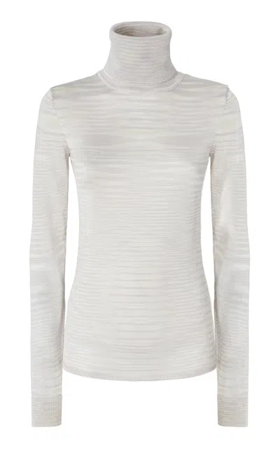Missoni Spaced Dyed Roll-neck Sweater In Blue