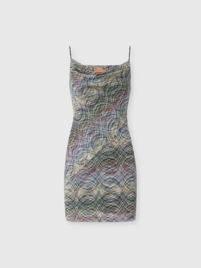 Missoni Space-dye Viscose Mini Dress In Multi