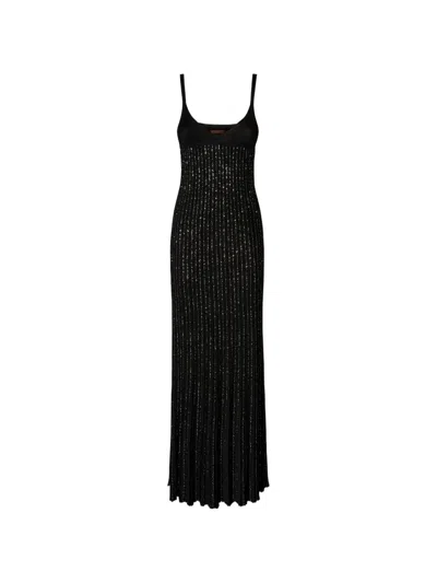 Missoni Spaghetti Strap Dress In Black
