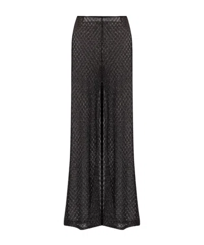 Missoni Spiderweb Beach Trousers In Black