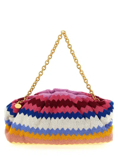 MISSONI SPONGE ZIG ZAG SHOULDER BAGS MULTICOLOR