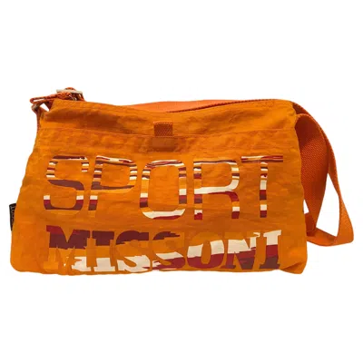 Pre-owned Missoni Sport 1980s  Waterproof Orange Vintage Messenger Bag Crossbody