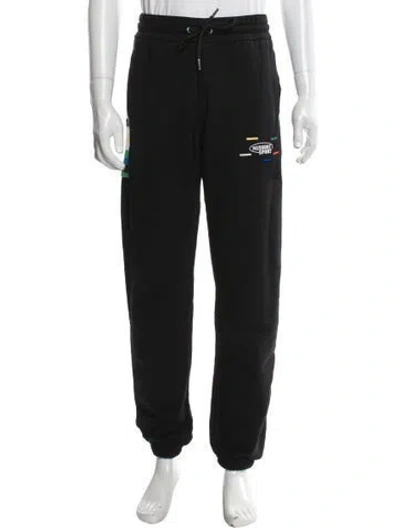 Pre-owned Missoni Sport Graphic Print Lounge Bottoms In Black