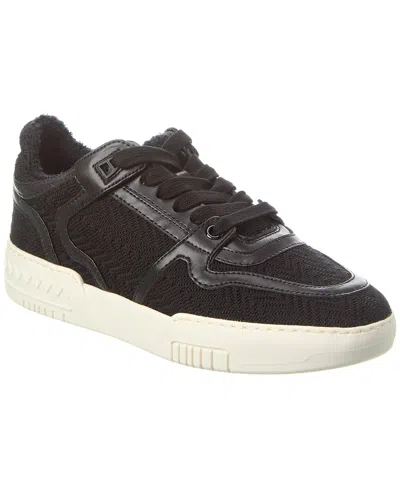 Missoni Sport Leather Sneaker In Black