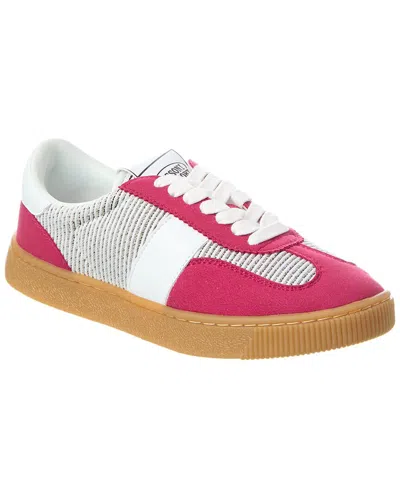 Missoni Sport Leather Sneaker In Pink