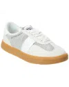 Shop Missoni Sport Leather Sneaker In White
