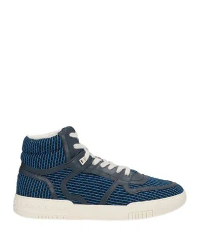 Missoni Sport Man Sneakers Midnight Blue Size 12 Textile Fibers