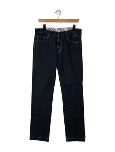 Pre-owned Missoni Sport Mid-rise Straight Leg Jeans In Black