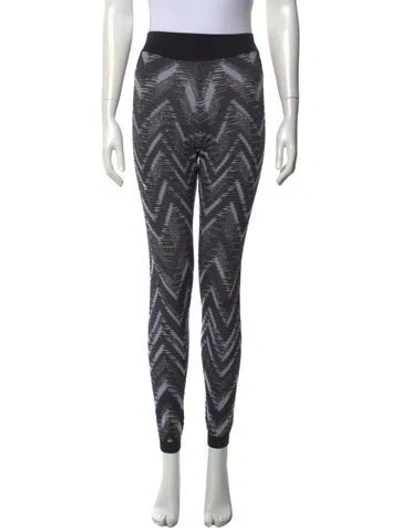 Pre-owned Missoni Sport Patterned Skinny Leg Pants In Multi