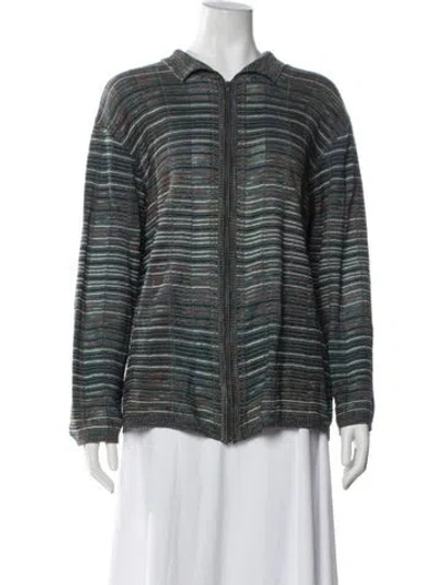 Pre-owned Missoni Sport Striped Jacket In Blue