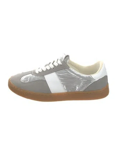 Pre-owned Missoni Sport Suede Colorblock Pattern Sneakers
