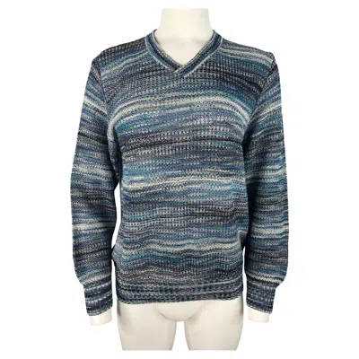 Pre-owned Missoni Sport Vintage  Blue Knit Sweater
