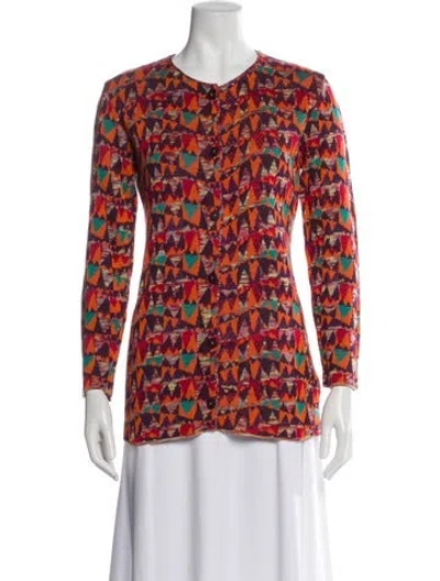 Pre-owned Missoni Sport Vintage Printed Sweater In Pink