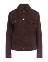 Missoni Sport Woman Denim Outerwear Chocolate Brown Size S Cotton In Brown