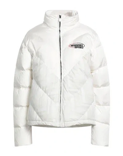 Missoni Sport Woman Puffer White Size M Polyamide