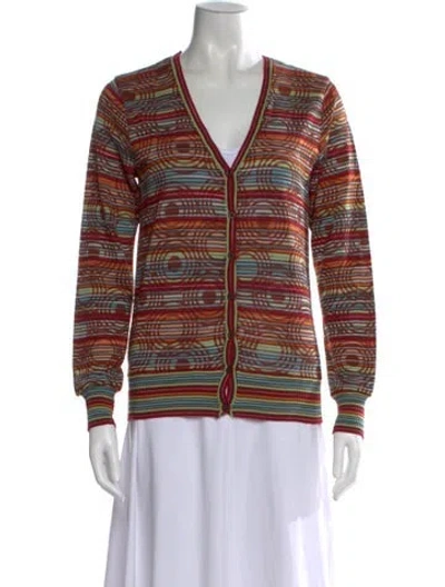 Pre-owned Missoni Sport Wool Patterned Sweater In Multi