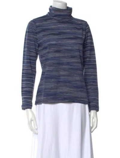 Pre-owned Missoni Sport Wool Striped Sweater In Blue