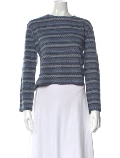 Pre-owned Missoni Sport Wool Striped Sweater In Blue