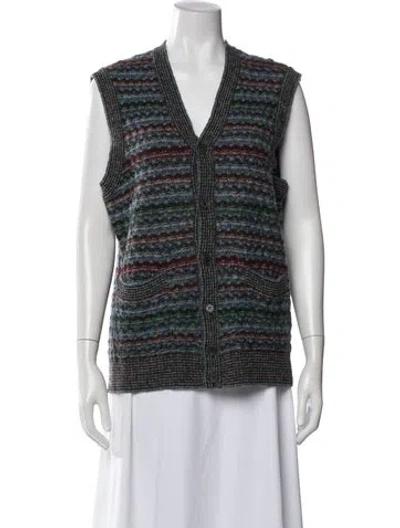 Pre-owned Missoni Sport Wool Striped Sweater In Blue
