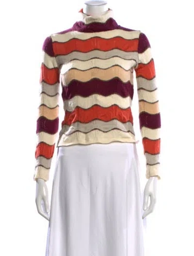 Pre-owned Missoni Sport Wool Striped Sweater In Multi