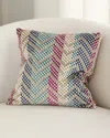 Missoni Squame Chevron Decorative Cushion In Violet Multicolor