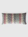 Missoni Squame Cushion (30cm X 60cm) In Purple  Multicoloured