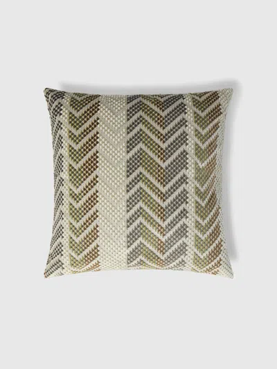 Missoni Squame Kissen Aus Viskosemischgewebe 60x60 Cm In Beige,mehrfarbig