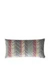 Missoni Squame Zig-zag Patterned Cushion (60cm X 30cm) In Purple