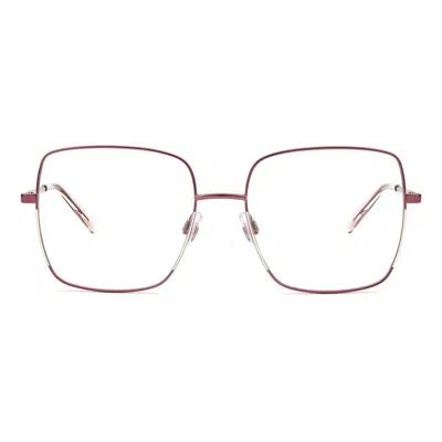 Missoni Square Frame Glasses In Nck/17 Burgndy Ivry