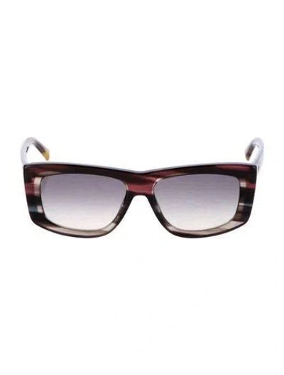 Pre-owned Missoni Square Gradient Sunglasses In Brown