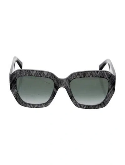 Pre-owned Missoni Square Gradient Sunglasses In Green