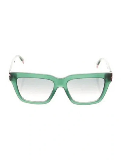 Pre-owned Missoni Square Gradient Sunglasses In Green