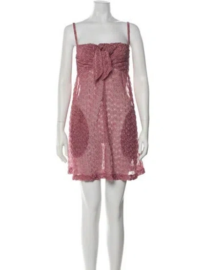 Pre-owned Missoni Square Neckline Mini Dress
