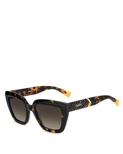 Missoni Square Sunglasses, 52mm In Brown