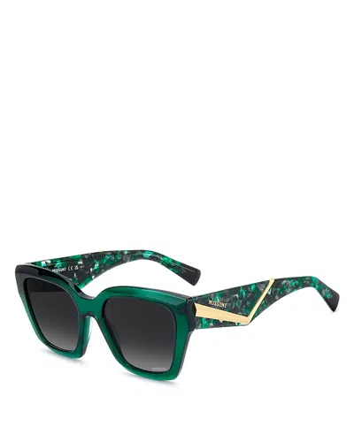 Missoni Square Sunglasses, 53mm In Green