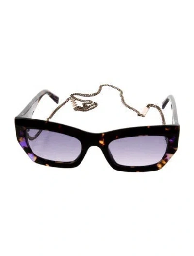 Pre-owned Missoni Square Tinted Sunglasses In Black