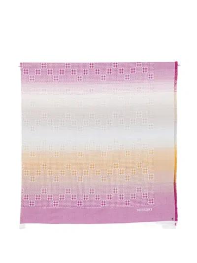 Missoni Square-shape Scarf In Pink