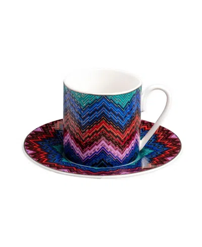 Missoni Starlight Coffee Cup & Saucer, Set Of 2 In Multi