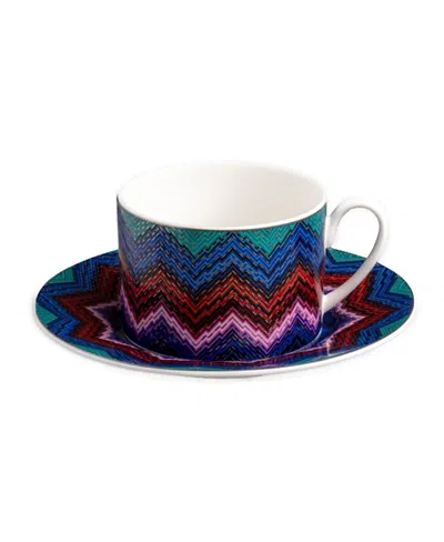 Missoni Starlight Tea Cup & Saucer, Set Of 2 In Multi